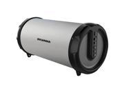 SYLVANIA SP803 SILVER Rugged Rubber Bluetooth R Tube Speaker Silver