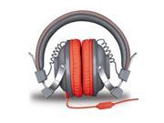 HM 260 Headphones w Mic Gray Red