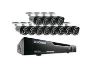 Lorex by FLIR LHV10162TC12B 16 Channel 720p HD DVR with 12 Bullet Cameras