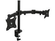 Mount It! New Dual LCD Monitor Desk Mount Stand Heavy Duty Fully Adjustable fits 2 Two Screens up to 27