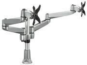 Mount It! Dual Monitor Desk Mount Swivel Arm Quick Connect with Grommet Base