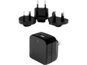 StarTech USB1PACVBK Black USB wall charger with Quick Charge 2.0 - international travel StarTech USB1PACVBK Black USB wall charger with Quick Charge 2.0 - international travel