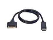 Tripp Lite DisplayPort to DVI Cable Adapter Converter for DP to DVI I M F 3 ft. P134 003