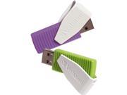 Verbatim 16GB Store n Go Swivel USB Drive 2PK Green Violet