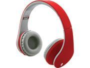 ILIVE IAHB64MR Bluetooth R Headphones with Auxiliary Input Matte Red