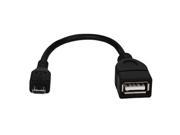 QVS CC2218X MF 6In Micro Usb To Usb A M F Otg Adapt For Smartphone Or Tablet