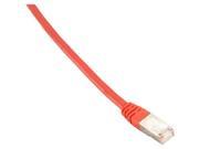 CAT6 400 MHz Shielded Solid Backbone Cable FTP Plenum Red 1 ft.