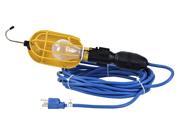 Incandescent Trouble Work Light with Outlet Metal Guard Cold Weather 25 Ft Cord