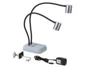 Pro Work Bench Light With Dual 120 Lumen Cree LED Head Fly Tying FTL200