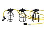 100 ft Temporary Light String Linkable Metal Guard SKU TLS 100J3 SJTW 12 3