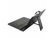 Universal MICRO Keyboard Tablet Leather Case + OTG For Android Tablet 9 Inch Color Black