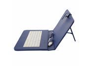 Universal USB Keyboard Tablet Leather Case + OTG For Android Tablet 9 Inch Color Blue