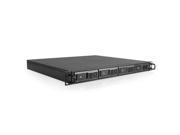 iStarUSA M 140 ITX Black 1U Rackmount 4 Bay Trayless Storage Server Chassis