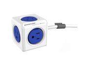PowerCube 4320BL USEXPC Extended Surge Protector 5ft US BLUE