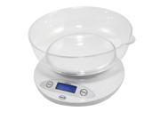 The 2KBOWL WT comes with a large 1 liter removable bowl that is perfect for weighing ingredients. The back lit LCD provides a quick and easy view of the current