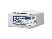 Recloseable Zipper Seal Sandwich Bags 1.15mil 6.5 x 5.875 Clear 500 Box WBIZIP1SS500