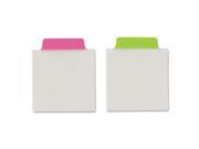 Ultra Tabs Repositionable Tabs 3 x 3 1 2 Neon Green Pink 12 Pack