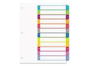 Ready Index Table of Contents Dividers Multicolor Tabs 1 12 Letter