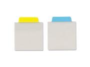 Ultra Tabs Repositionable Tabs 3 x 3 1 2 Primary Blue Yellow 12 Pack