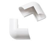 Clip Over External Bend for Mini Cord Cover White 2 per Pack DLNFLEB3015W2PK