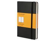 Hard Cover Notebook Ruled 5 1 2 x 3 1 2 Black Cover 192 Sheets HBGMM710