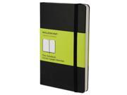 Hard Cover Notebook Plain 5 1 2 x 3 1 2 Black Cover 192 Sheets HBGQP012