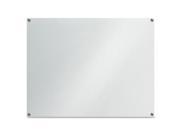 Lorell Glass Dry Erase Board 48 Width x 36 Height Frost Glass Surface Frame Film Mount 1 Each