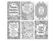 Creative Teaching Press Color Me Inspire U Posters 13.38 Width x 19 Height Black White CTC3193