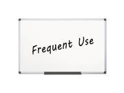 Value Lacquered Steel Magnetic Dry Erase Board 48 x 96 White Aluminum Frame