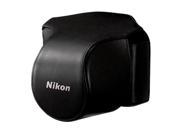 Nikon CB-N1000SA Black Leather Body Case Set for Nikon 1 V1 Camera #3627