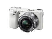 Sony Alpha a6000 Mirrorless Digital Camera with 16 50mm E Mount Lens White