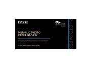 Epson S045589 Professional Media Metallic Photo Paper Glossy White 8 1 2x11 25 Sheets Pack