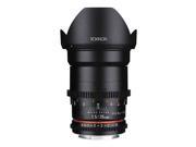 Rokinon 35mm T1.5 Cine VDSLR Wide Angle Lens for Canon EF Mount DS35M C