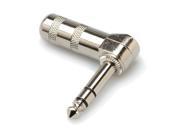 Hosa Technology 1 4 Stereo Right Angle TRS Phone Connector Nickel PRG 370S