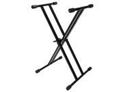 Strukture Double Brace Econo Keyboard Stand Gloss Black SK200 KD