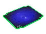 CORN laptop cooling pad 14 inch 15.6 inch notebook computer radiator LED with 140 mm Configurable Fans Green