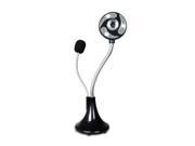 CORN Drive Free 16MP HD Camera and Webcam with Microphone LED Light and Adjustable Stand Black