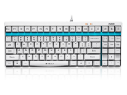 Rapoo V500 87 Keys Wired Gaming Mechanical Keyboard Blue Switch for PC Laptop White