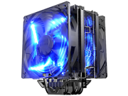 PC Cooler East Ocean X6 CPU Cooler with 5 Heatpipes Dual Blue LED Fan For AMD754 939 940 AM2 AM3 FM1 FM2 LGA775 115X 1151