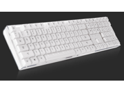 i rocks IK6 Crystal Transparent Borderless Casing Mechanical like Switches Anti Ghosting Gaming Keyboard