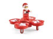 Corn Electronics Flying Santa Claus w/ Christmas Songs RC Quadcopter Drone Headless Mode Toys RTF for Kids 2017 Best Christmas Gift