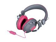 ISOUND DGHM 5520 HM260 Dynamic Stereo Headphones with Microphone Gray Pink