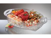 PRODYNE AB7 BUFFET ON ICE 4 COMPARTMENT VENTED FOOD TRAY