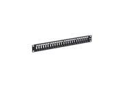 PatchPanel Blank HD 24Port 1RMS Black
