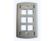 Suttle 6 Outlet Face Plate WHITE