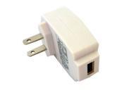 Professional Cable USB Wall Charger for iPod iPhone White 1ft Clamshell