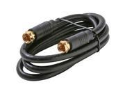 3FT F F RG6 PATCH CABLE GOLD UL BLACK