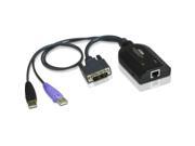 Aten DVI USB Virtual Media KVM Adapter Cable with Smart Card Reader CPU Module
