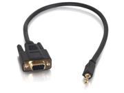 C2G 02445 1.5FT VELOCITYâ„¢ DB9 FEMALE TO 3.5MM MALE ADAPTER CABLE