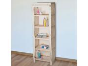 Lavish Home Five Tier Wood Storage Shelving Rack With Removable Cover